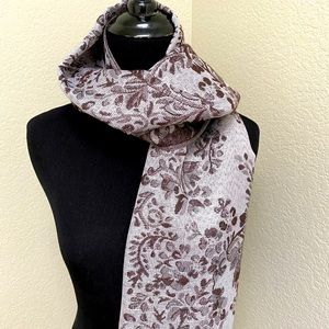 Neutral Floral Scarf